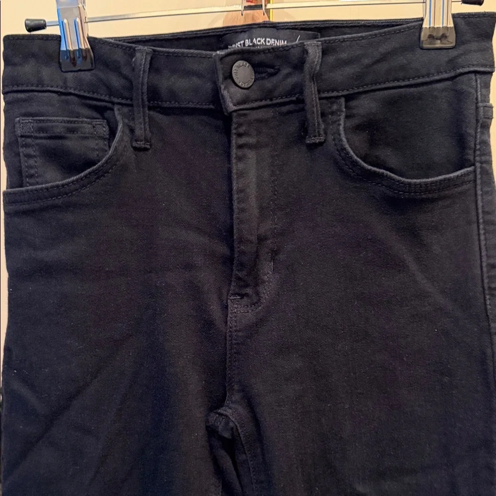 Just Black Women's High-Rise Black Crop Flare Jeans - Picture 7 of 9